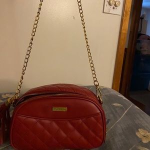 Joy & Iman burgundy purse